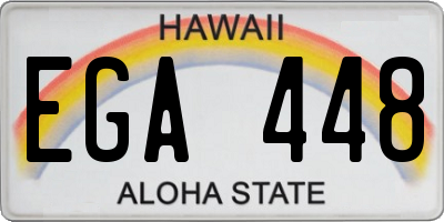 HI license plate EGA448