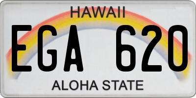 HI license plate EGA620