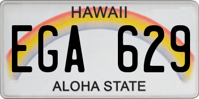 HI license plate EGA629