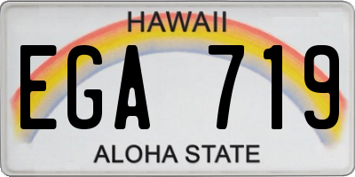 HI license plate EGA719