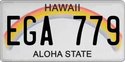 HI license plate EGA779