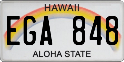 HI license plate EGA848
