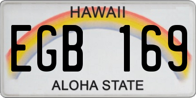HI license plate EGB169