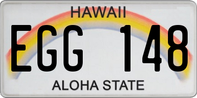 HI license plate EGG148