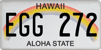 HI license plate EGG272