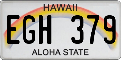 HI license plate EGH379