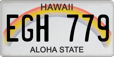 HI license plate EGH779