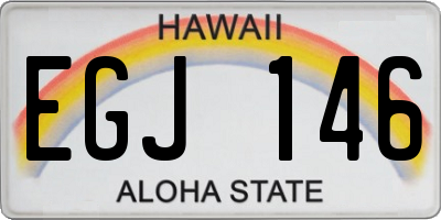 HI license plate EGJ146
