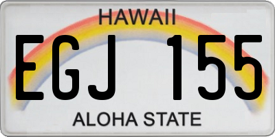 HI license plate EGJ155