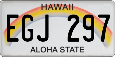 HI license plate EGJ297