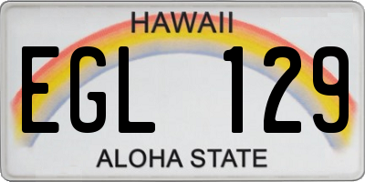 HI license plate EGL129