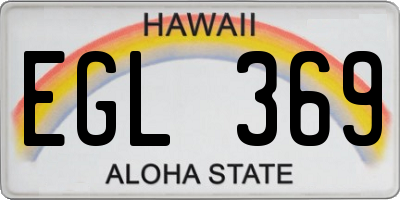 HI license plate EGL369
