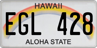 HI license plate EGL428