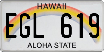 HI license plate EGL619