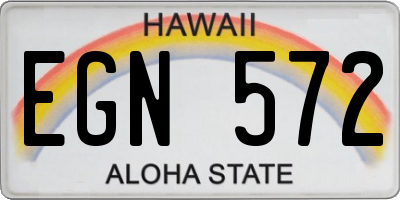 HI license plate EGN572