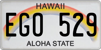 HI license plate EGO529