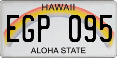 HI license plate EGP095