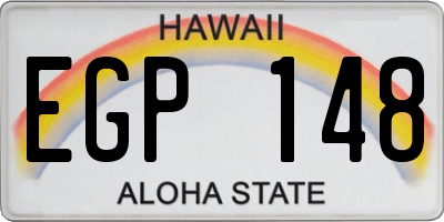 HI license plate EGP148