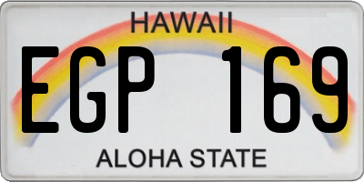 HI license plate EGP169