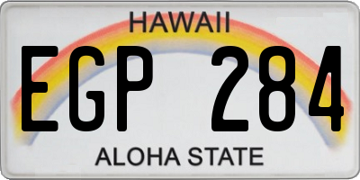 HI license plate EGP284