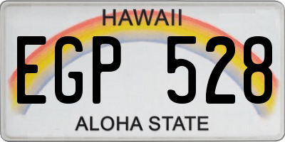 HI license plate EGP528