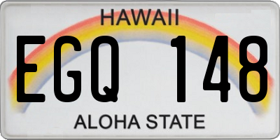 HI license plate EGQ148