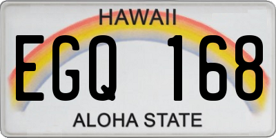 HI license plate EGQ168