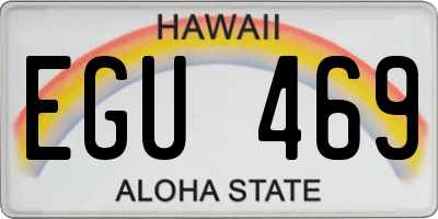 HI license plate EGU469