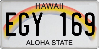 HI license plate EGY169
