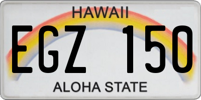 HI license plate EGZ150