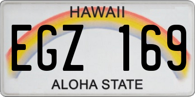 HI license plate EGZ169