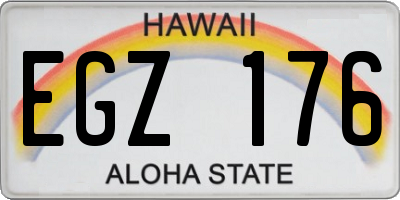 HI license plate EGZ176