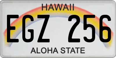 HI license plate EGZ256