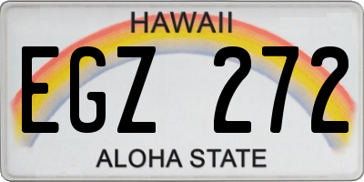 HI license plate EGZ272