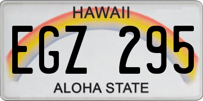 HI license plate EGZ295