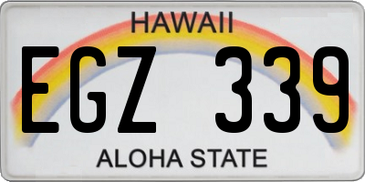 HI license plate EGZ339