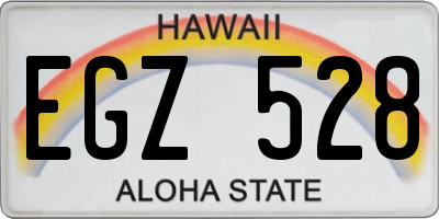 HI license plate EGZ528