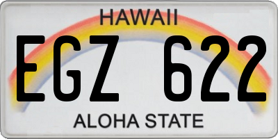 HI license plate EGZ622