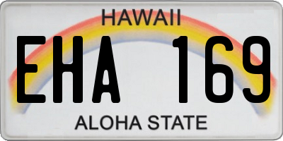 HI license plate EHA169