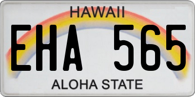 HI license plate EHA565