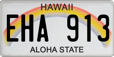 HI license plate EHA913