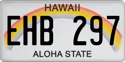 HI license plate EHB297