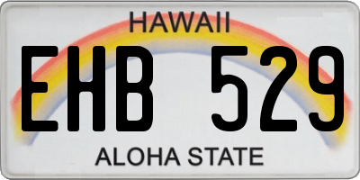 HI license plate EHB529