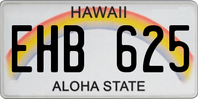 HI license plate EHB625