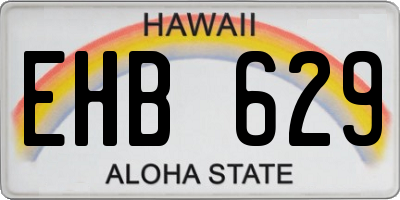 HI license plate EHB629