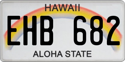 HI license plate EHB682