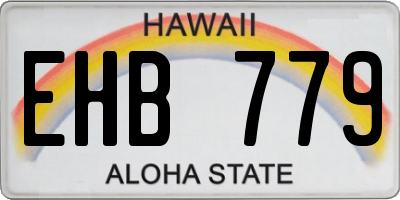 HI license plate EHB779