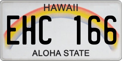 HI license plate EHC166