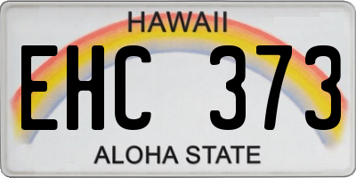 HI license plate EHC373