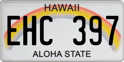 HI license plate EHC397